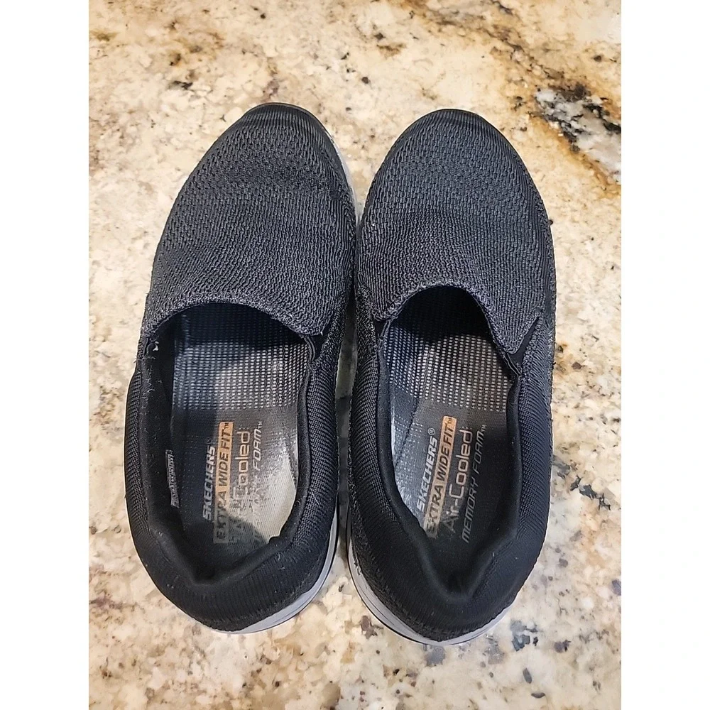 Skechers Men's Expected Gomel Slip-on Loafers Black Sneaker Shoes Size 10.5 US